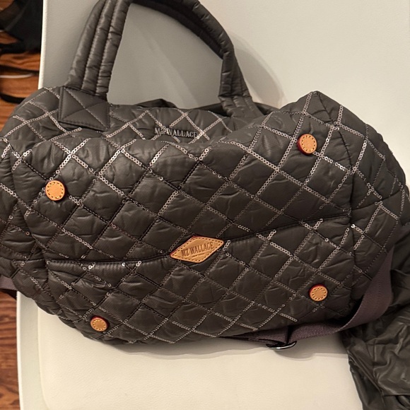 MZ Wallace Black Quilted Tote Bag - Picture 6 of 7